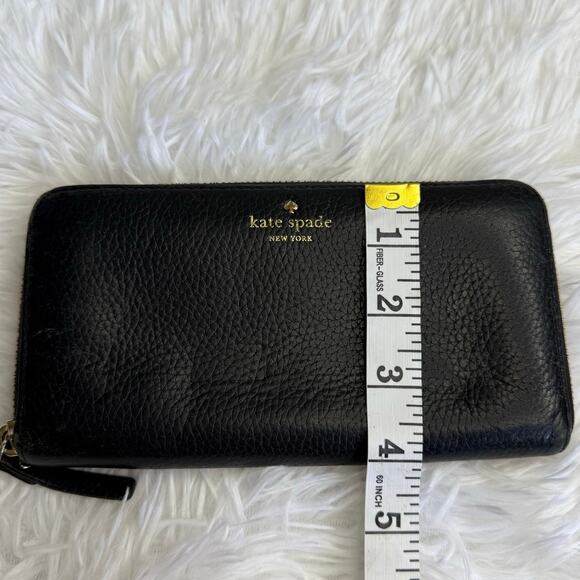 Kate Spade New York Black Zip Around Wallet - Picture 11 of 11